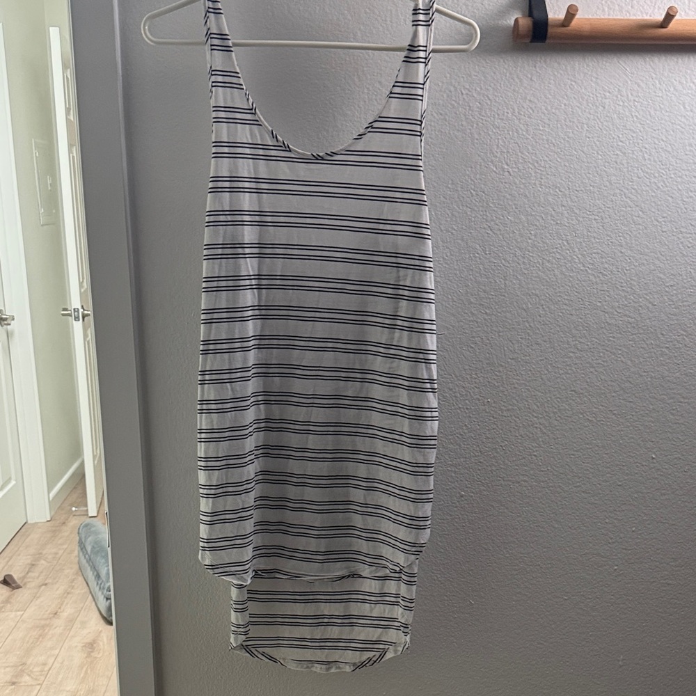 L*Space Black and White high slit bikini cover up